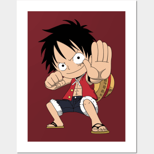 Chibi Monkey D Luffy Gear 2 Posters and Art